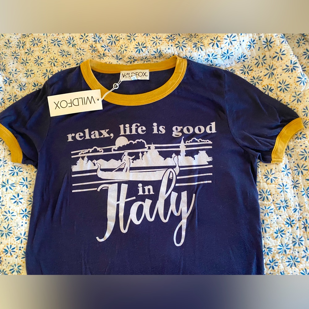 WILDFOX graphic tee NWT
